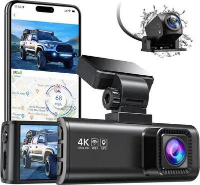 Obrázok produktu pre 4K kamera do auta s GPS a infračerveným nočným videním