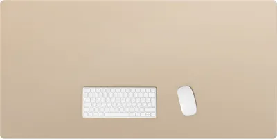 Produktbild von Farbe Beige – Schreibtischunterlage – Rutschfeste Tischunterlage – Schreibtischmatte für Büro & Zuhause – Schreibunterlage – Mauspad – Tischmatte – 120 x 60 cm