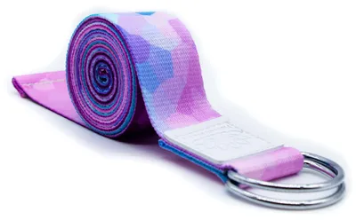 Produktbild von Yoga Gurt - 240 cm - Verstellbar mit D-Ring - Lila