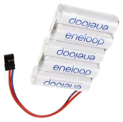 Obrázek produktu pro Akumulátor 6 V 1900 mAh 72 x 14,5 x 50 mm s konektorem Graupner