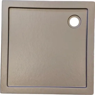 Produktbild von Acryl Brausetasse Duschwanne Stone Grey 80 x 80 cm
