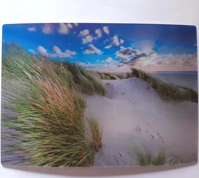 Produktbild von 3 D Ansichtskarte Düne, Postkarte Wackelkarte Hologrammkarte Strand Sand