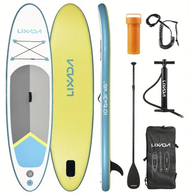 Obrázek produktu pro Nafukovací paddleboard - prkno pro stand-up paddleboarding (SUP) - surfovací prkno - prkno pro vodní sporty - zelené