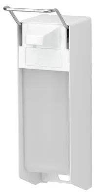 ingo-man® Spender für Desinfektion 1000 ml aus Aluminium mit Kunststoffpumpe Weiß