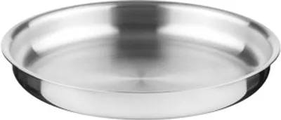 Produktbild von Servierplatte aus Edelstahl, Durchmesser 18 cm