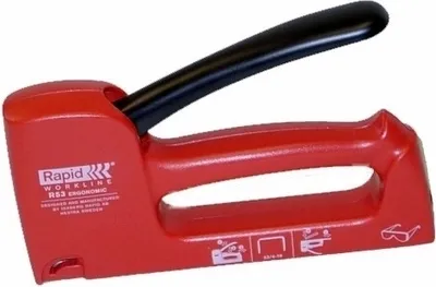 Produktbild von Rapid Handtacker Serie 53 E, verarbeitet Klammern Typ-53 mit 6-10 mm Länge, Magazinkapazität 156 Klammern