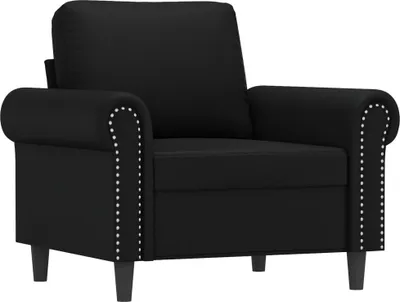 Produktbild von vidaXL Sessel Schwarz 60 cm Kunstleder