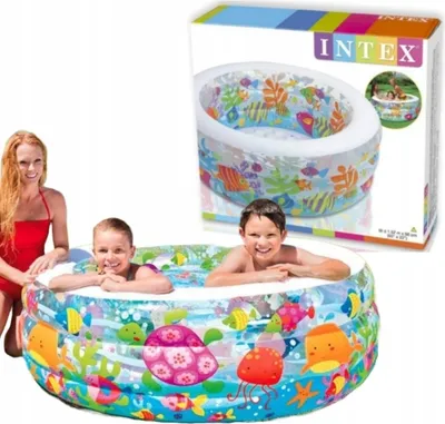 Produktbild von Aufblasbarer Kinder-Gartenpool Fisch 156 x 52 cm