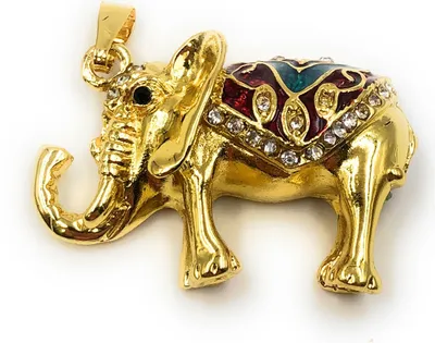 Zdjęcie produktu dla Onwomania Golden Elephant Metal Zoo Animal Funny Pamięć USB 64 GB USB 2.0