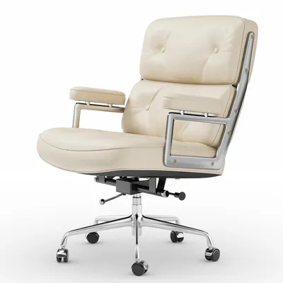 Produktbild von Bürostuhl – Ergonomischer Chefstuhl mit Rollen – Bequemer Drehstuhl mit Lederoptik
