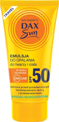 Produktbild von Dax Sun Sonnenschutz-Emulsion für Gesicht und Körper SPF 50 travel-50ml
