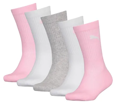 Obrázok produktu pre PUMA, detské ponožky do členku, uni, biela/ružová, veľkosť 31-34 EU