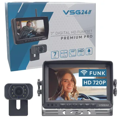 Produktbild von 7" FUNK-HD-Rückfahrkamera PREMIUM PRO HD 24581