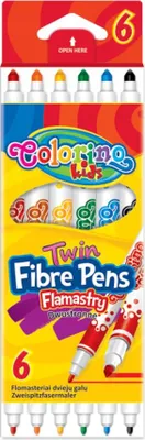 Obrázok produktu pre Obojstranné fixky 6 farieb Colorino