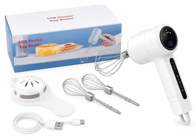 Zdjęcie produktu dla Mikser elektryczny bezprzewodowy przenośny 120W USB 3 Prędkości poręczny