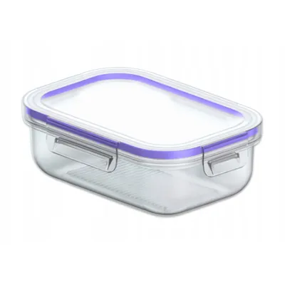 Zdjęcie produktu dla Praktyczny pojemnik na żywność przezroczysty Pojemność 1l 20x14x7 cm 10084200
