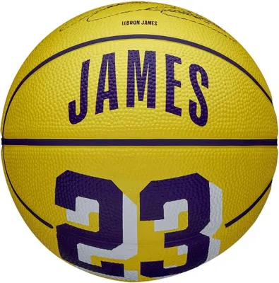Produktbild von Wilson Nba Player Icon Lebron Mini Basketballball Gelb 3 Gelb 3