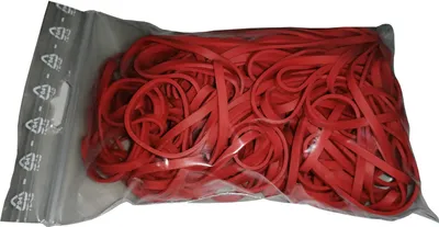Produktbild von 100 g Gummiringe rot 100mm Ø 1,2 x 3 mm breit