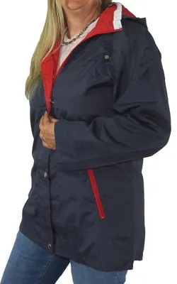 Produktbild von leichter Damen Parka Übergangsjacke Kapuze Mantel Frühling Sommer Jacke blau, Größe:S