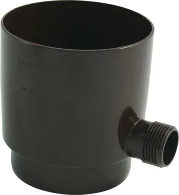 Produktbild von Marley Regensammler für Fallrohr mit Überlaufstop DN 75mm Regenrohr Fallrohrfilter braun
