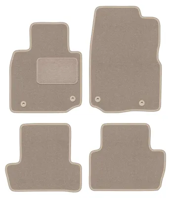 Produktbild von Velours-Fußmatten für Mazda MX-30 2020- (Crossover) – 4-tlg, Beige, passgenau – Wielganizator LUX