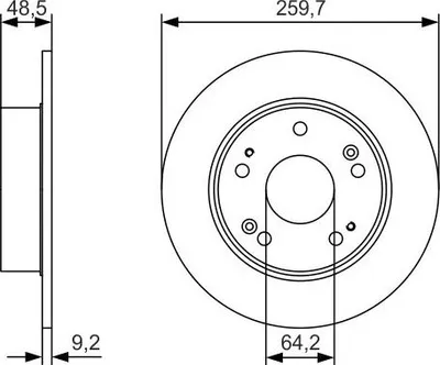 Produktbild von Bremsscheibe BOSCH 0 986 479 T81