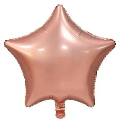 Immagine prodotto di Palloncino in foil a forma di stella, rosa-oro opaco, 44 cm - Godan