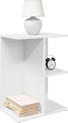 Obrázek produktu pro vidaXL Noční stolky 2 ks. Bílé 46,5x29x61 cm Materiál na bázi dřeva