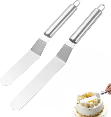 Produktbild von Tortenmesser Set - 2 Stück - Edelstahl - Winkelpalette