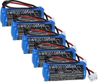 Produktbild von vhbw 5x Batterie kompatibel mit Steris Surgigraphic 6000 Steuereinheit (450 mAh, 3,6 V, Li-MnO2)