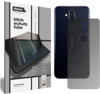 Produktbild von Schutzfolie für Nokia 8.1 Rückseite Blickschutzfolie matt Folie Display Schutz