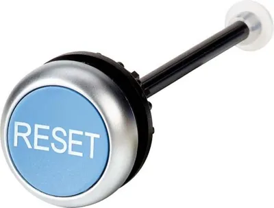 Zdjęcie produktu dla EATON Przycisk odblokowujący M22-DZ-B-GB14 Płytka przycisku niebieska RESET IP65 M22-DZ-B-GB14 (254834)