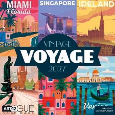 Produktbild von Vintage Voyage Kalender 2027 - 30x30 - Art12