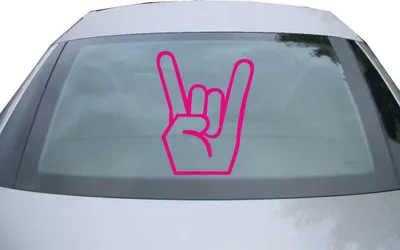Produktbild von Indigos UG - Aufkleber Heckscheibe & Motorklappe DE2089 - pink - 600x471 mm - Heavy Metal - Auto Scheiben Fenster Heckklappe Tuning Racing JDM - Die cut