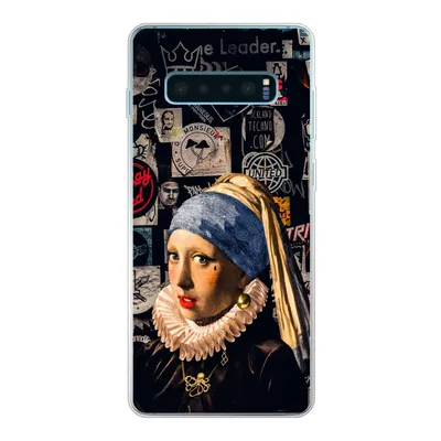 Produktbild von MuchoWow® Handyhülle Schutzhülle Hülle für Samsung Galaxy S10 Lite Das Mädchen mit dem Perlenohrring - Tätowierung - Vermeer Silikon Softcase Handy Hülle - Schutz