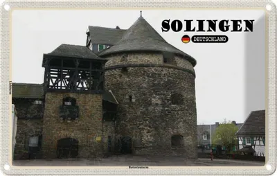 Produktbild von vianmo Blechschild 12x18 cm Sollingen Batterienturm Bildmotiv Reisemotiv Abenteuer Reisen