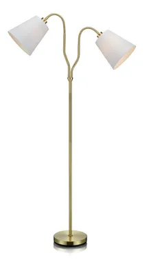 Image de MODENA Lampadaire laiton 2 lampes