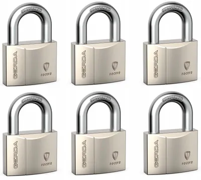 Produktbild von Gerda KSWS40 Vorhängeschlösser Einzelschlüssel-System 6 Stück