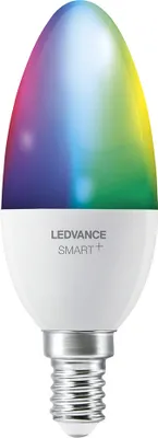 Produktbild von LEDVANCE SMART+ WiFi Candle Multicolour, Intelligentes Leuchtmittel, WLAN, Weiß, Integrierte LED, E14, 2700 K
