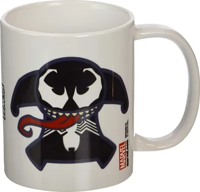 Produktbild von Marvel - Kaffeebecher, Kawaii PM2095 (Einheitsgröße) (Weiß/Schwarz)