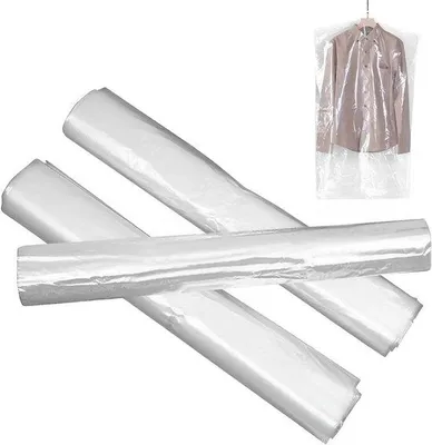 Produktbild von Famanu Kleiderschutzsäcke 50 Stück - 60 x 100 cm - Staubschutz - Aufbewahrungstaschen für Kleidung