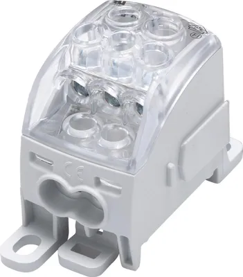 Productafbeelding van Universele verdeelblok SUB 160 Al/Cu 82040 SIMBLOCK, grijs