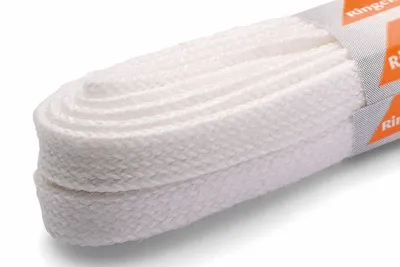 Produktbild von RINGELSPITZ - Flach Schmal – Schlanke Schnürsenkel für Stilvolle Looks - 90 cm, weiß