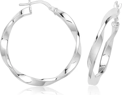 Image de Boucles d'Oreilles Femme Argent fin 925 - 25mm; TRS37233MM25