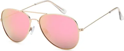 Produktbild von styleBREAKER Kinder Sonnenbrille Pilotenform mit verspiegelten oder getönten Gläsern | Edelstahl Rahmen UV400 Schutz | für Jungen und Mädchen 4 bis 10 Jahre