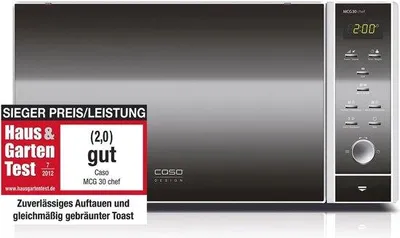 Produktbild von Kochfeld mit Konvektion und Grill - 900 W, 30 Liter Edelstahl