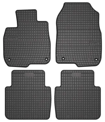 Productafbeelding van Rubberen automatten voor Honda CR-V V 2018-2023 (SUV) – 4-delig, zwart, op maat – Wielganizator SolidPRO