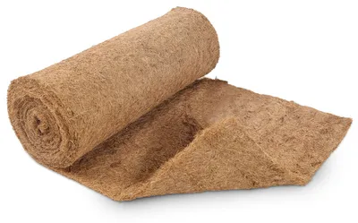Image de Eikuavons Kokosmatte, dimensions 0,5 x 10 mètres, épaisseur 8-10 mm, biodégradable, offrant une isolation thermique et une protection contre le gel pour les plates-bandes et les pots