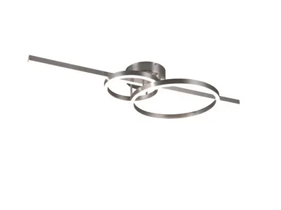 Produktbild von Trio Montilla LED Deckenleuchte 54W dimmbar Nickel Matt CCT einstellbare Lichtfarbe Nachtlicht