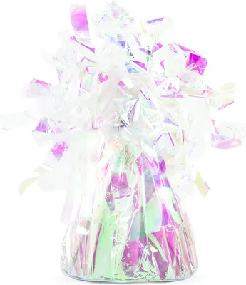 Image de Poids pour ballons pour hélium 7cm Irisant 4er set